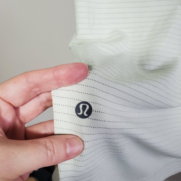 LULULEMON Drysense Training Short Sleeve Shirt Heathered Creamy Mint Men's XL - Picture 8 of 10